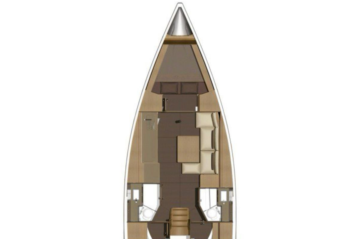 Wanderlust, a Dufour 382 Grand Large sailboat at Kos, Greece