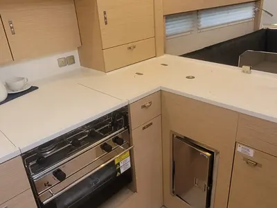 Galley of no_name, a Hanse Yachts Hanse 360 sailboat at Rosignano Solvay, Italy