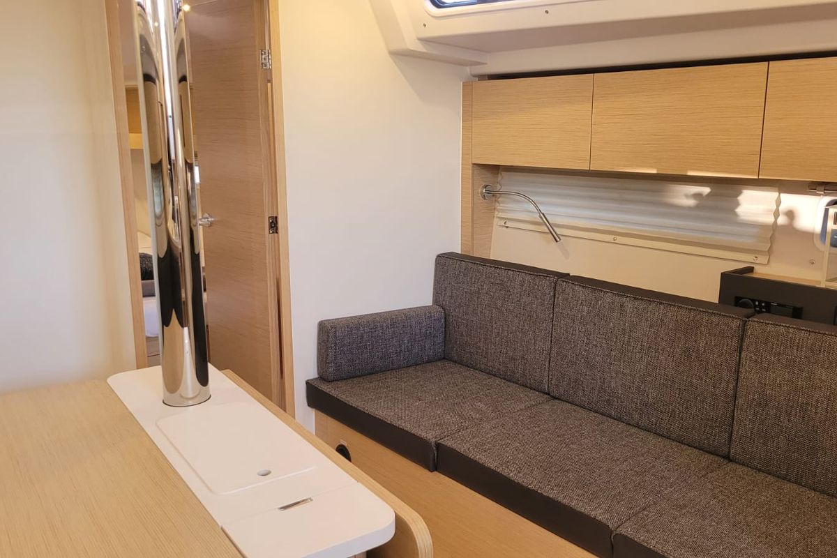 Salon of no_name, a Hanse Yachts Hanse 360 sailboat at Rosignano Solvay, Italy