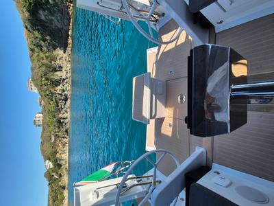 Cockpit of no_name, a Hanse Yachts Hanse 360 sailboat at Rosignano Solvay, Italy