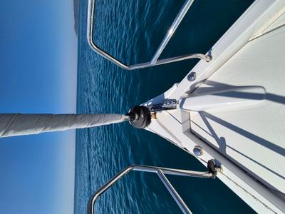 Deck of no_name, a Hanse Yachts Hanse 360 sailboat at Rosignano Solvay, Italy