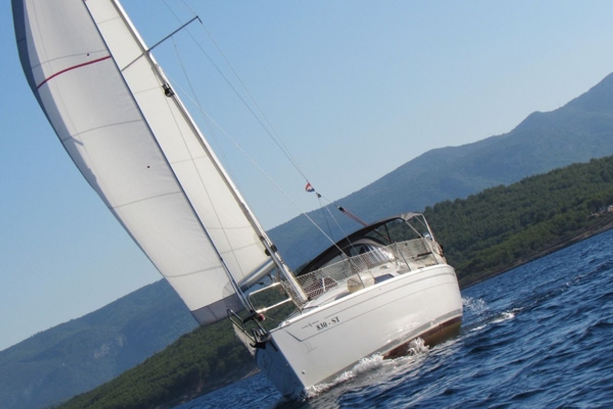 Jelsa, a Bavaria 31 Cruiser sailboat at Split, Croatia