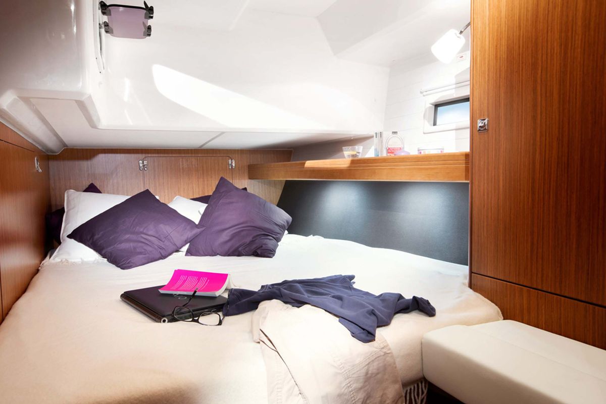Cabin on Tokaj, a Bavaria Cruiser 46 sailboat at Seget Donji, Croatia