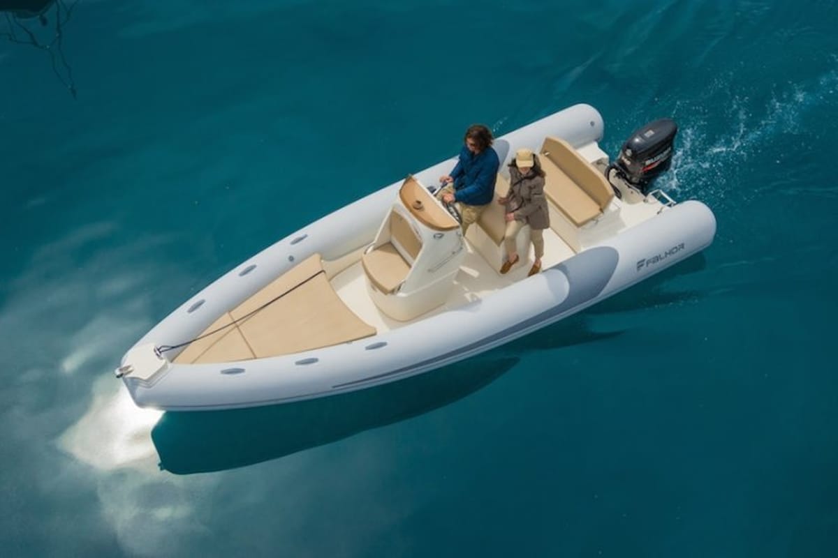 Exterior view of nn, a Falkor Boats Horvat i kćeri d.o.o. RIB Falkor 22 rib at Grad Šibenik, Croatia