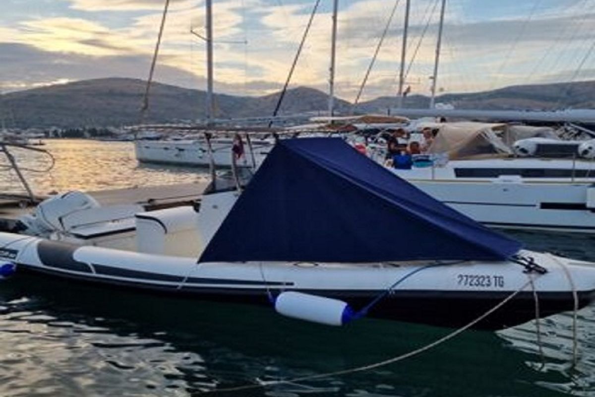 Exterior view of nn, a Falkor Boats Horvat i kćeri d.o.o. RIB Falkor 22 rib at Grad Šibenik, Croatia