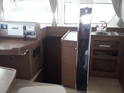 Galley of Uiara, a Lagoon 42 catamaran at Alameda, United States