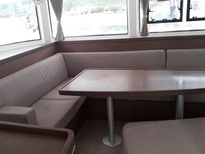 Salon of Uiara, a Lagoon 42 catamaran at Alameda, United States