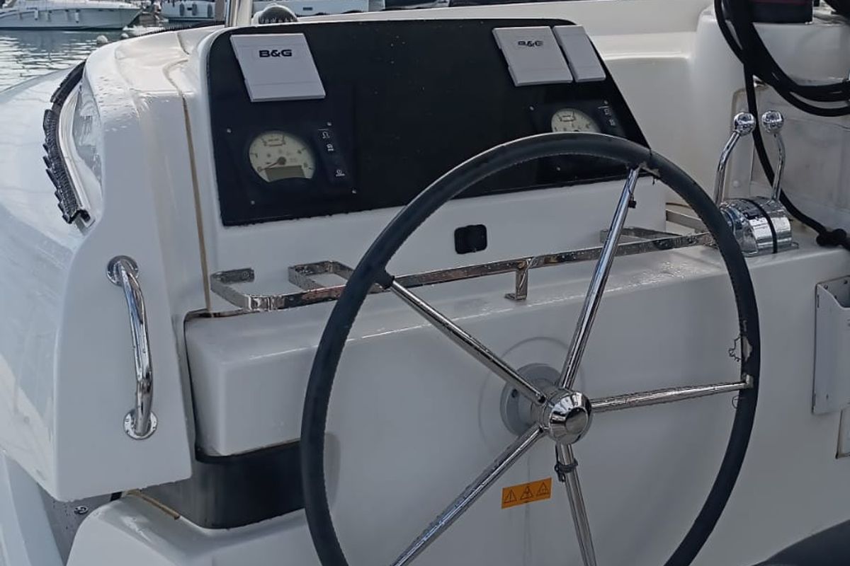 Cockpit of Uiara, a Lagoon 42 catamaran at Alameda, United States
