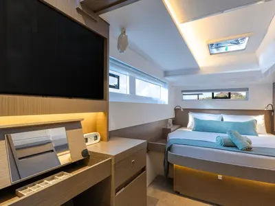 Moorings 5200 Exclusive Plus, a Leopard 52 catamaran at Rodney Bay, Saint Lucia