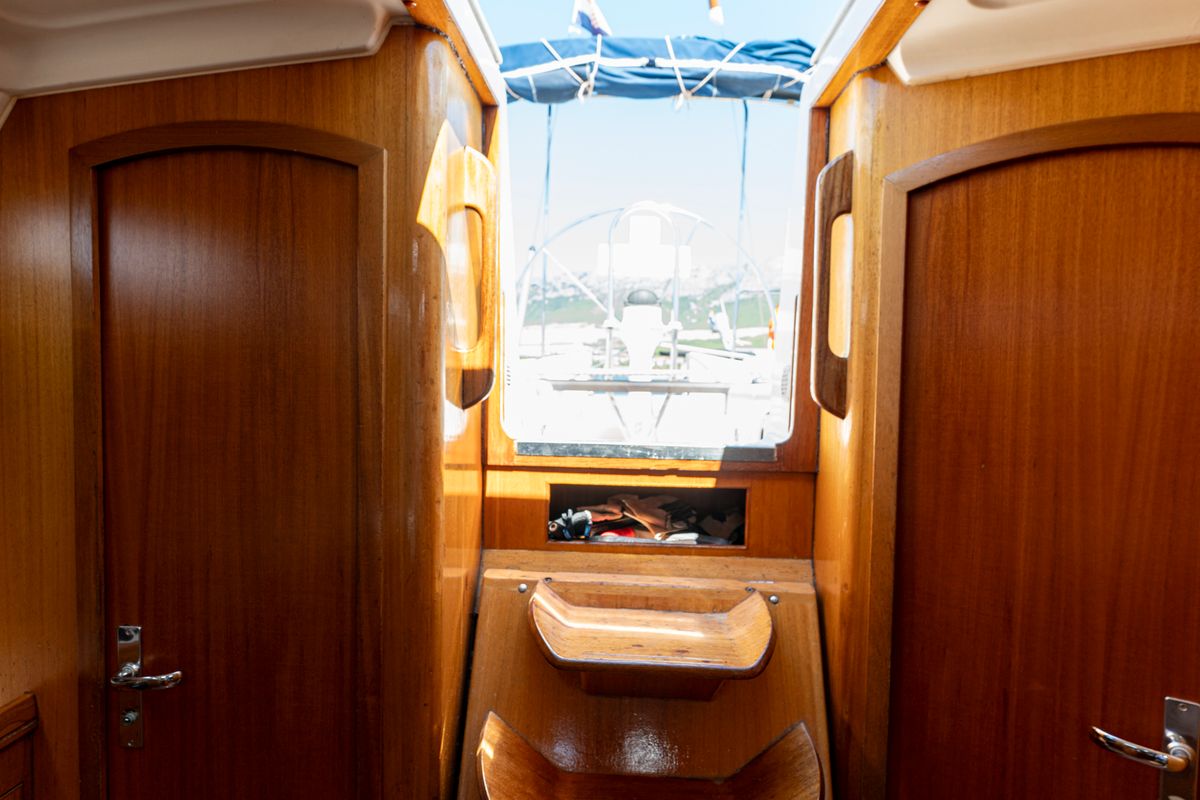 Salon of Classic, a Elan 40 sailboat at Split, Croatia
