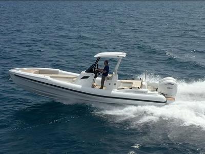 Exterior view of SuperRIB 9, a Gulet Super RIB 45 motorboat at Split, Croatia