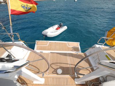 Ariel, a Hanse Yachts Hanse 505 sailboat at Ibiza, Spain