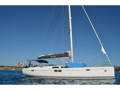 Ariel, a Hanse Yachts Hanse 505 sailboat at Ibiza, Spain