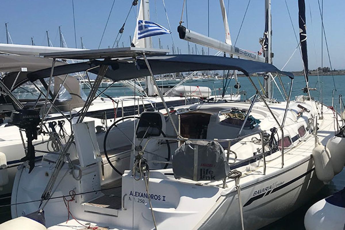 Alexandros I, a Bavaria 37 sailboat at Municipal Unit of Lefkada, Greece