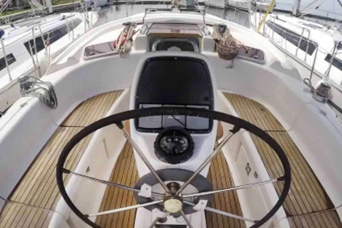 Alexandros I, a Bavaria 37 sailboat at Municipal Unit of Lefkada, Greece