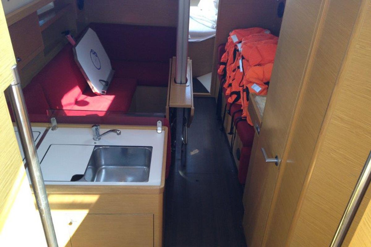 Salon of Yankee, a Elan 350 sailboat at Grad Biograd na Moru, Croatia