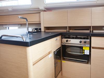 Galley of Atlas, a Hanse Yachts Hanse 388 sailboat at Marmaris, Turkey