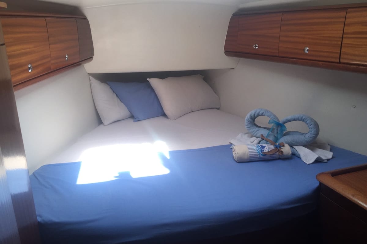 Cabin on Giannis, a Bavaria 44 sailboat at Municipal Unit of Ellomenos, Greece