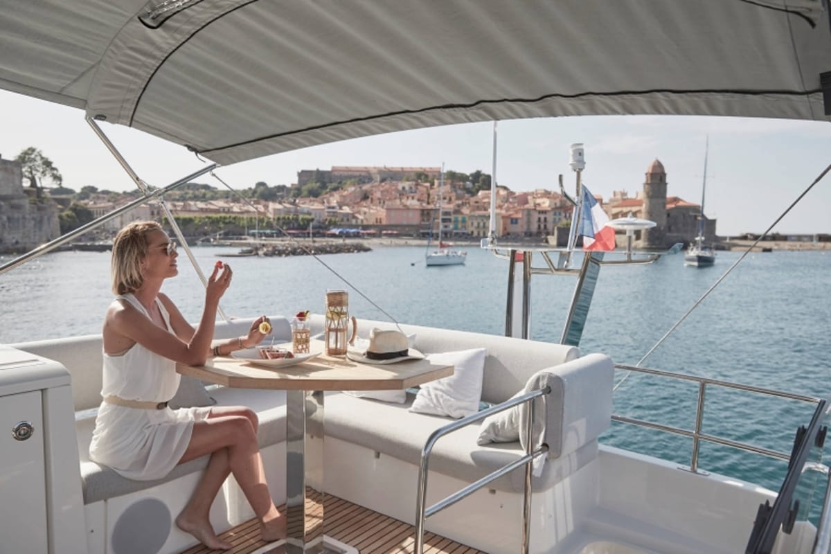 Martin, a Jeanneau Prestige 420 Fly yacht at Split, Croatia