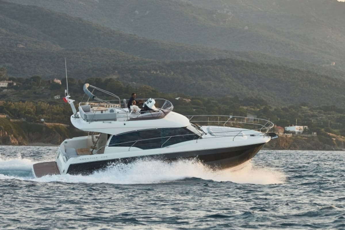 Martin, a Jeanneau Prestige 420 Fly yacht at Split, Croatia