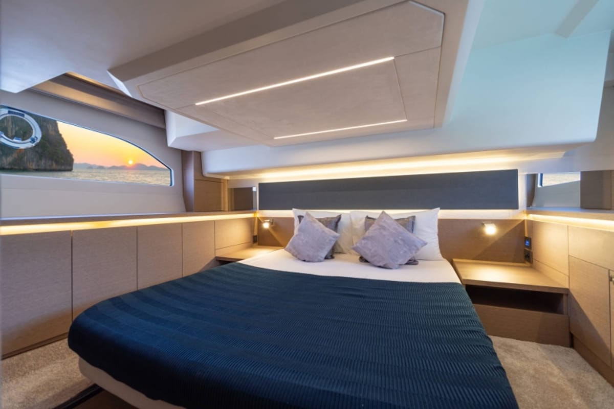Martin, a Jeanneau Prestige 420 Fly yacht at Split, Croatia