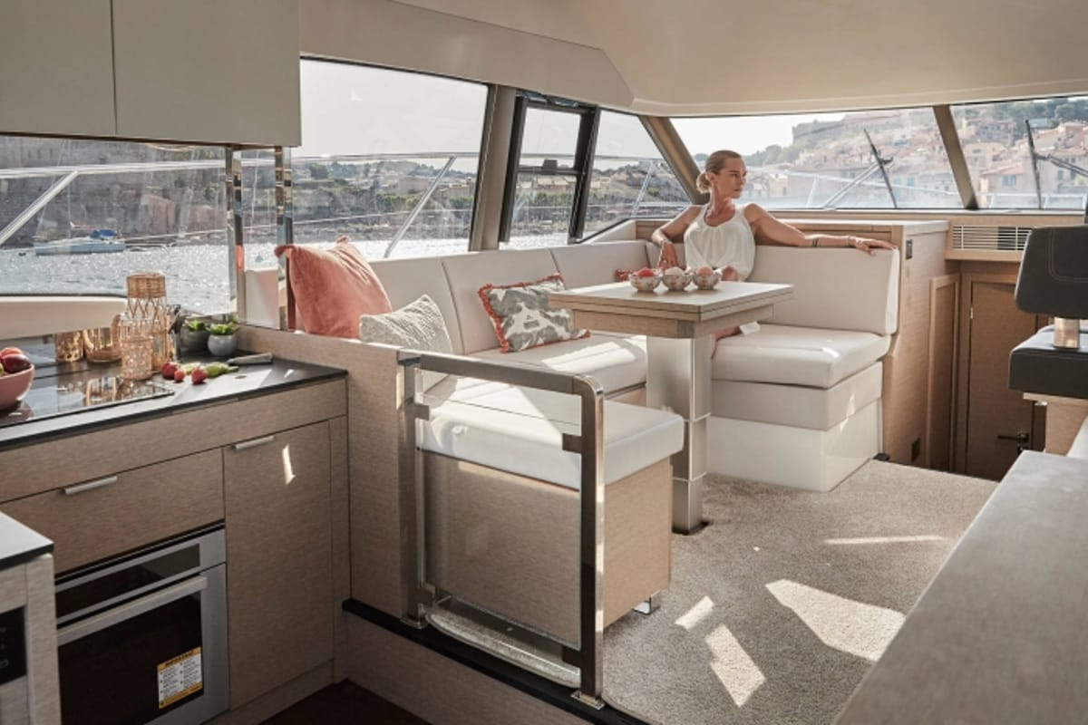Martin, a Jeanneau Prestige 420 Fly yacht at Split, Croatia