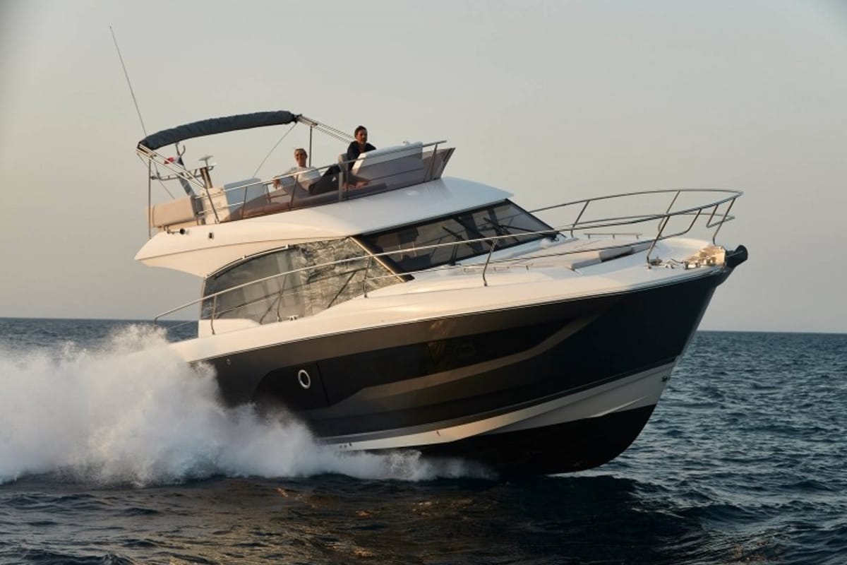 Martin, a Jeanneau Prestige 420 Fly yacht at Split, Croatia