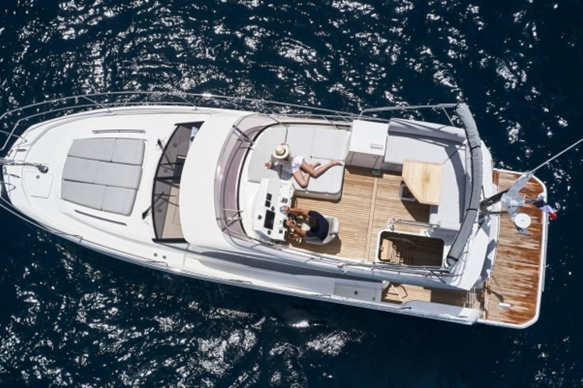 Martin, a Jeanneau Prestige 420 Fly yacht at Split, Croatia
