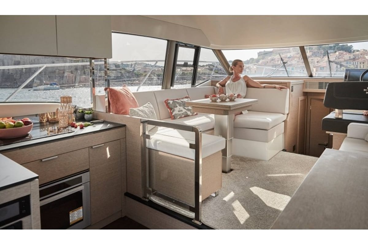 Martin, a Jeanneau Prestige 420 Fly yacht at Split, Croatia