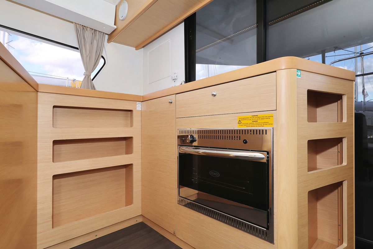 Galley of Demi Doux, a Lagoon 42 catamaran at Grad Trogir, Croatia