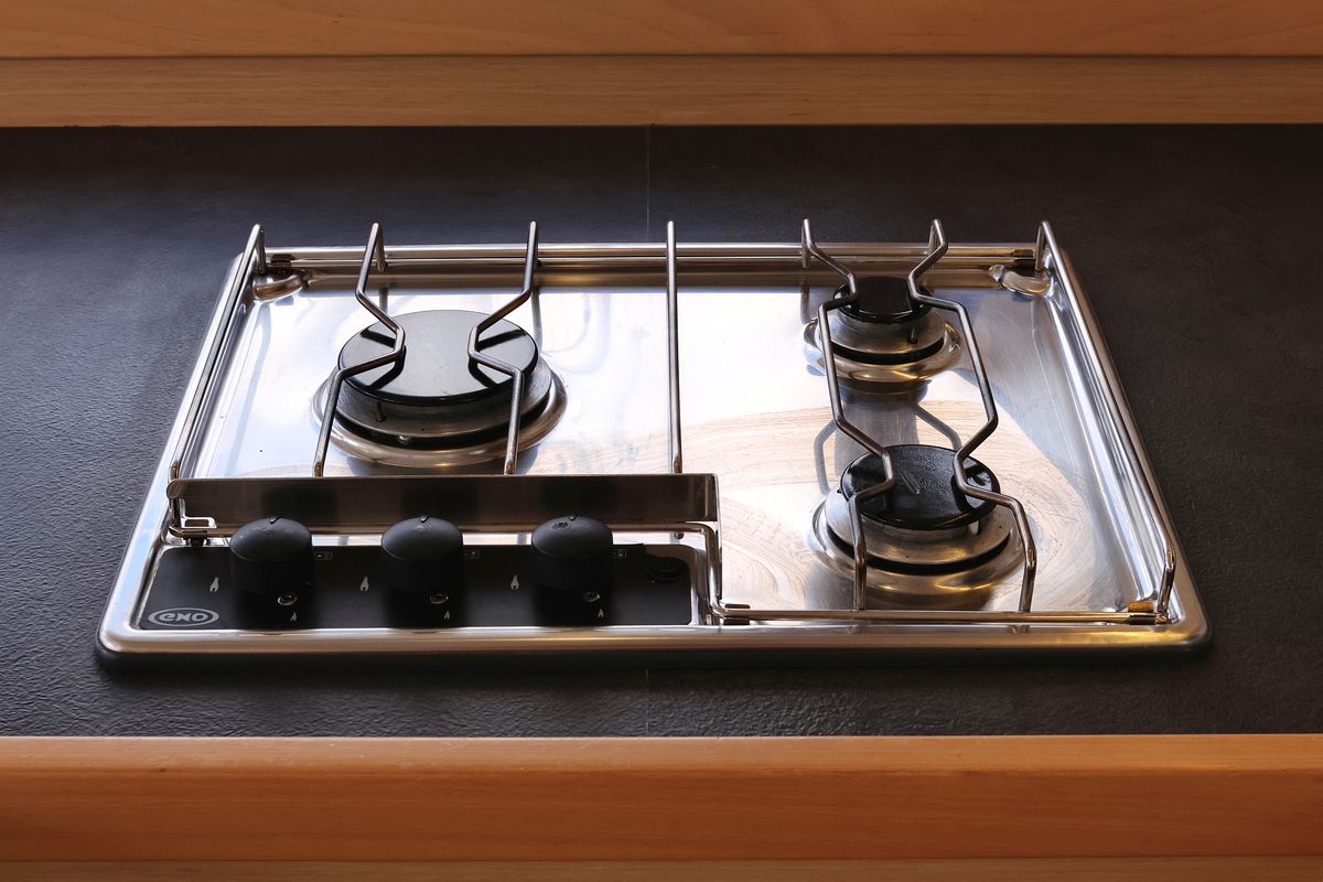 Galley of Demi Doux, a Lagoon 42 catamaran at Grad Trogir, Croatia