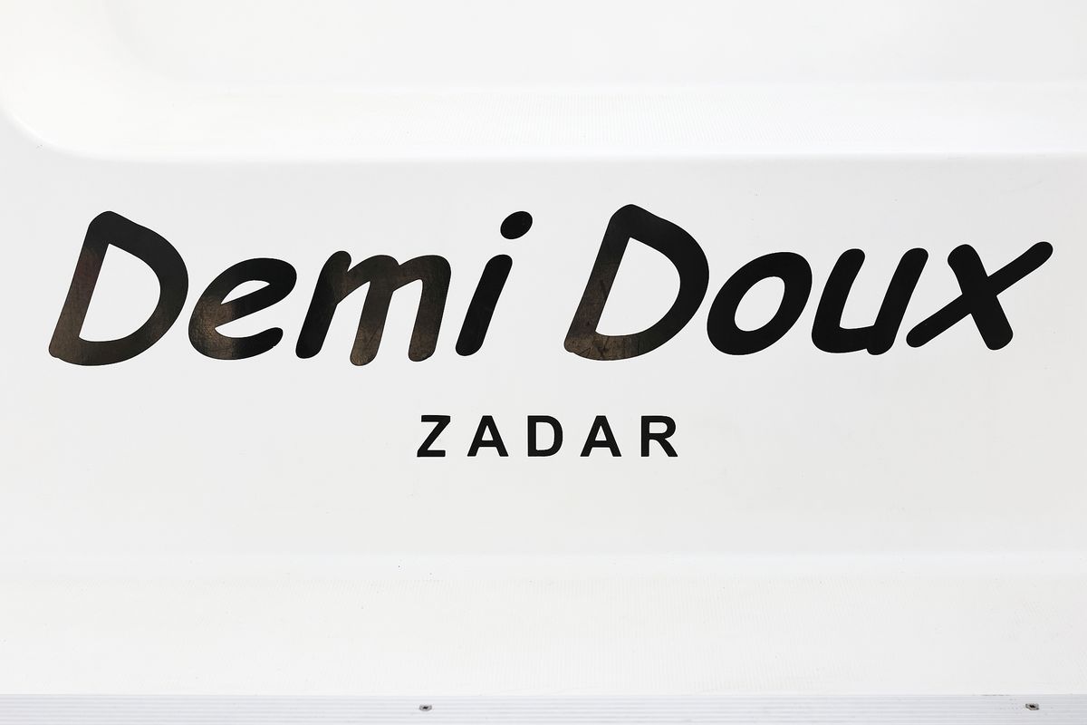 Demi Doux, a Lagoon 42 catamaran at Grad Trogir, Croatia