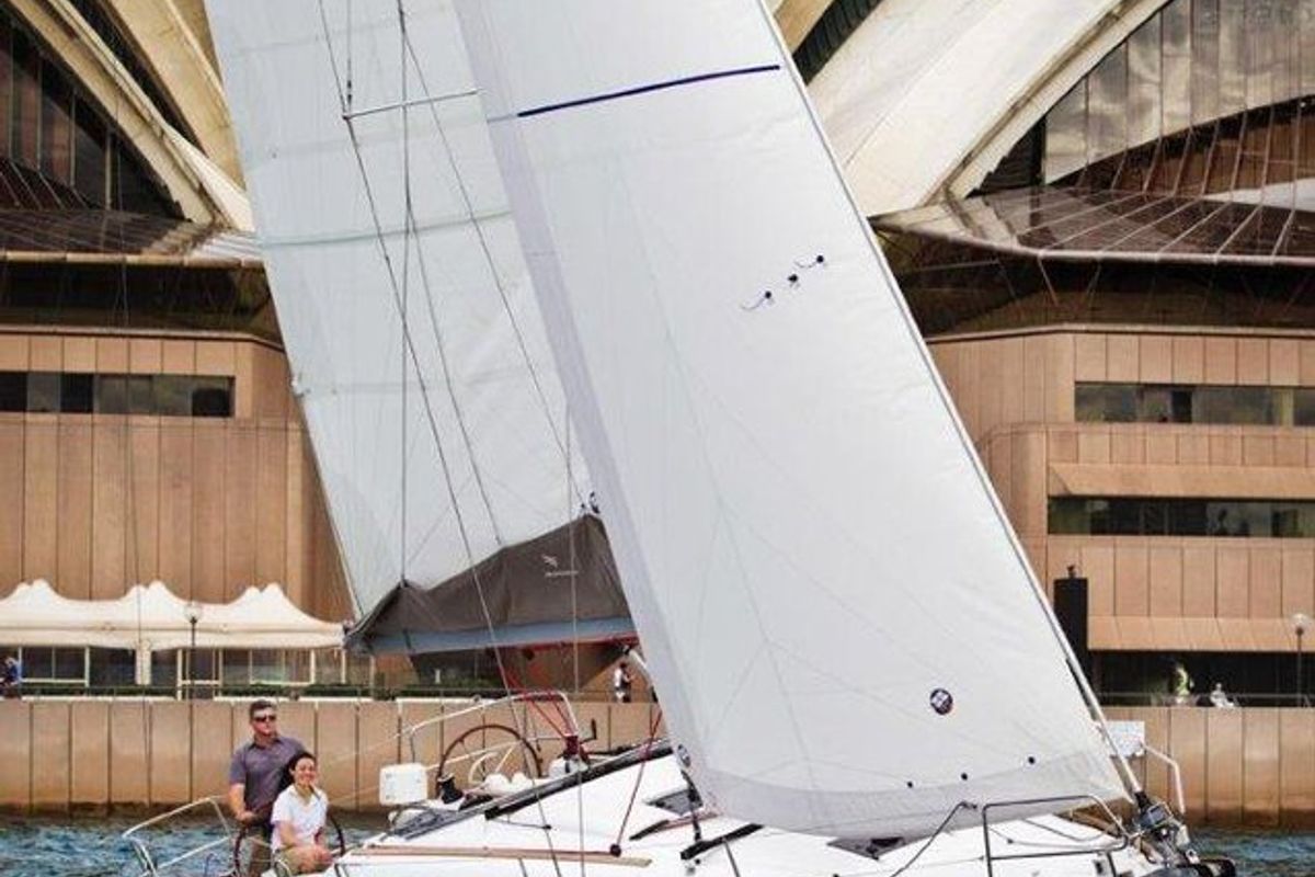 Exterior view of Carelli, a Jeanneau Sun Odyssey 389 sailboat at Road Town, British Virgin Islands