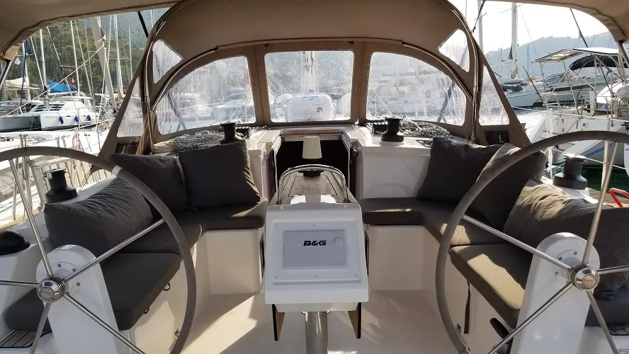 Fiesta, a Bavaria C42 sailboat at Fethiye, Turkey
