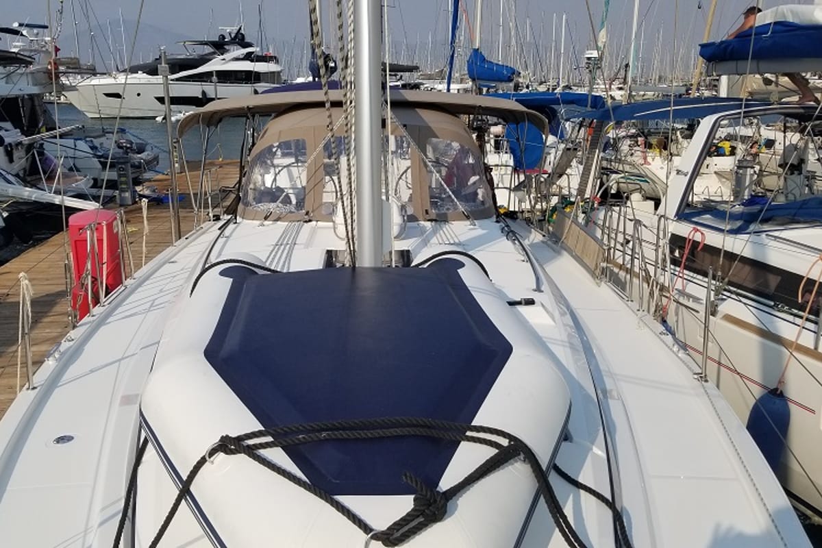 Fiesta, a Bavaria C42 sailboat at Fethiye, Turkey
