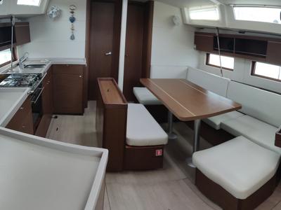 Evgenia, a Beneteau Oceanis 46.1 sailboat at Keramoti, Greece
