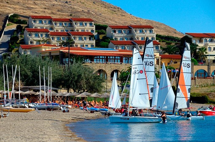 Beach Bar And Aqua Center Lemnos Village Resort Hotel