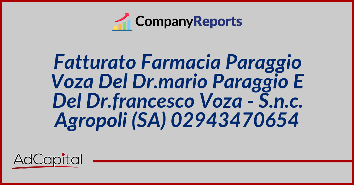 Farmacia Paraggio - Voza